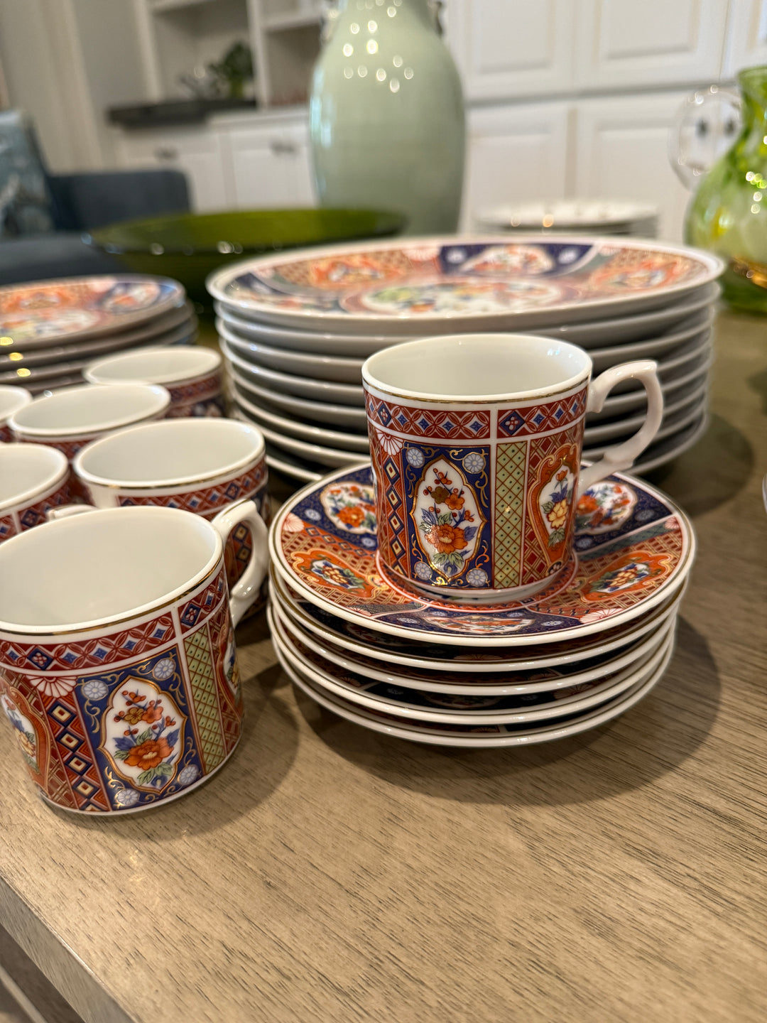 Vintage Japanese Imari Porcelain Set
