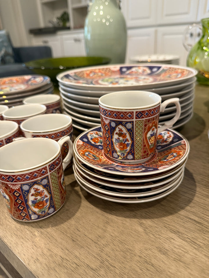Vintage Japanese Imari Porcelain Set