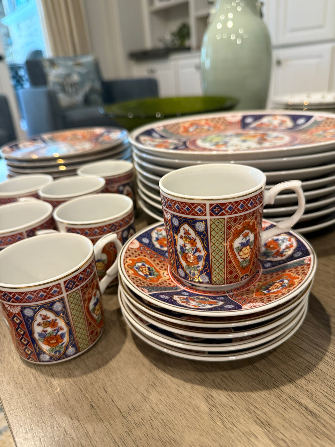 Vintage Japanese Imari Porcelain Set