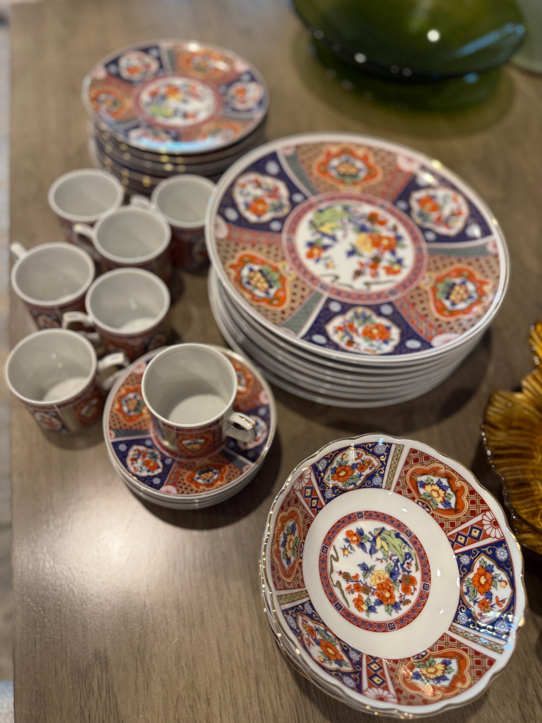 Vintage Japanese Imari Porcelain Set