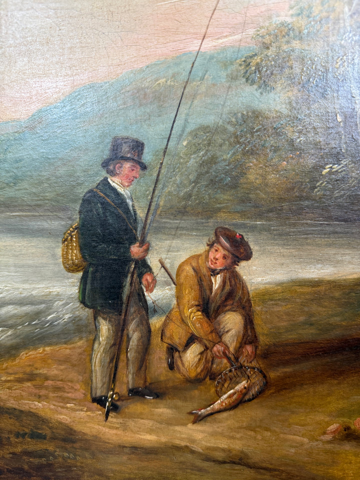 Antique Oil on Canvas Signed E. Cooper
