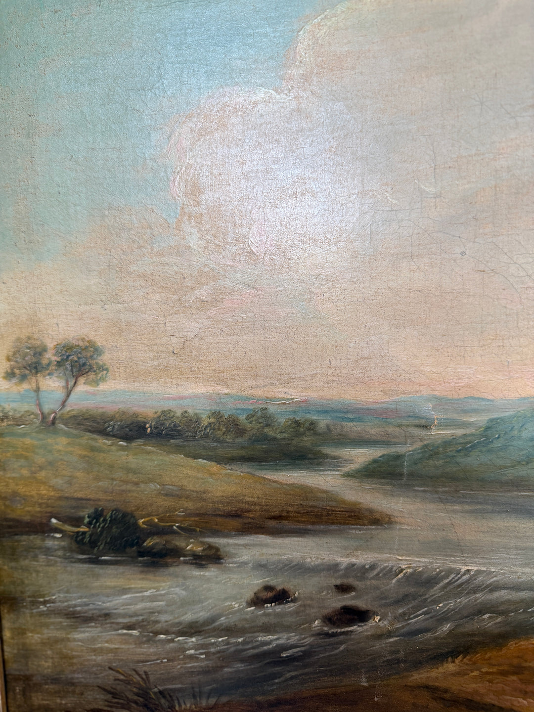 Antique Oil on Canvas Signed E. Cooper