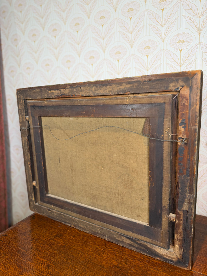 Antique Oil on Canvas Signed E. Cooper
