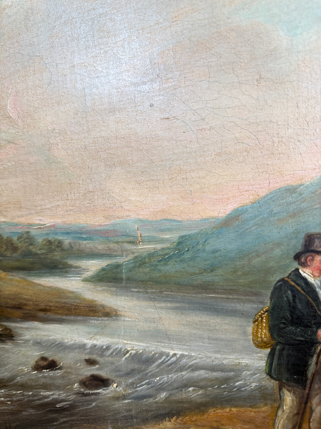 Antique Oil on Canvas Signed E. Cooper