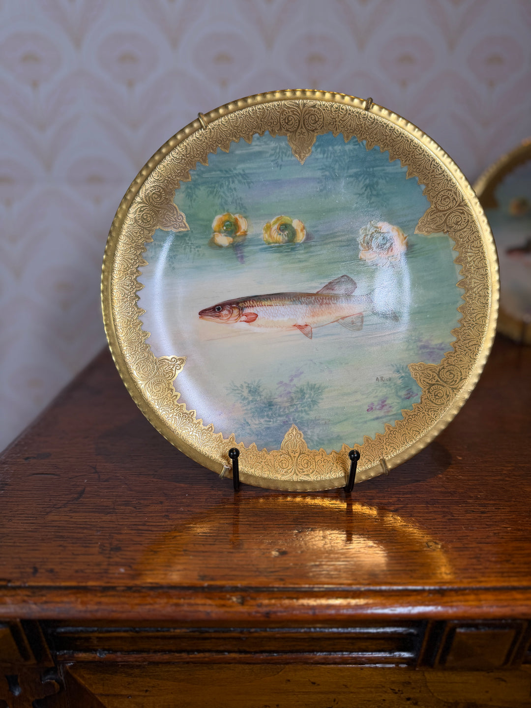 Limoges Set of 6 Fish Plates
