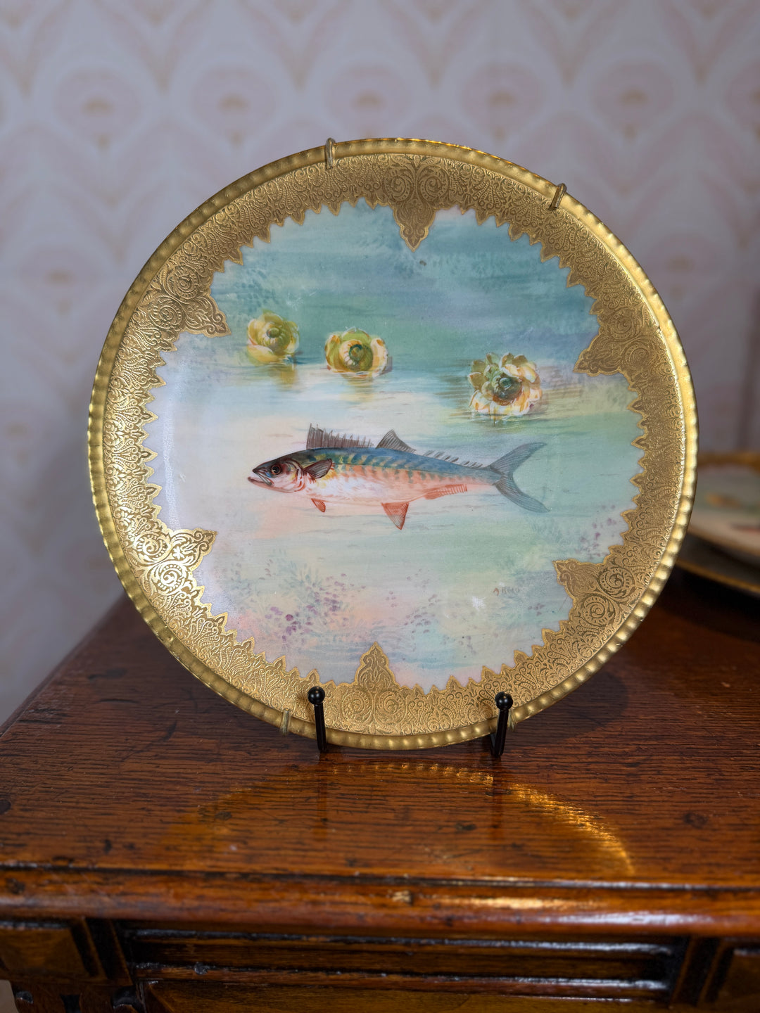 Limoges Set of 6 Fish Plates