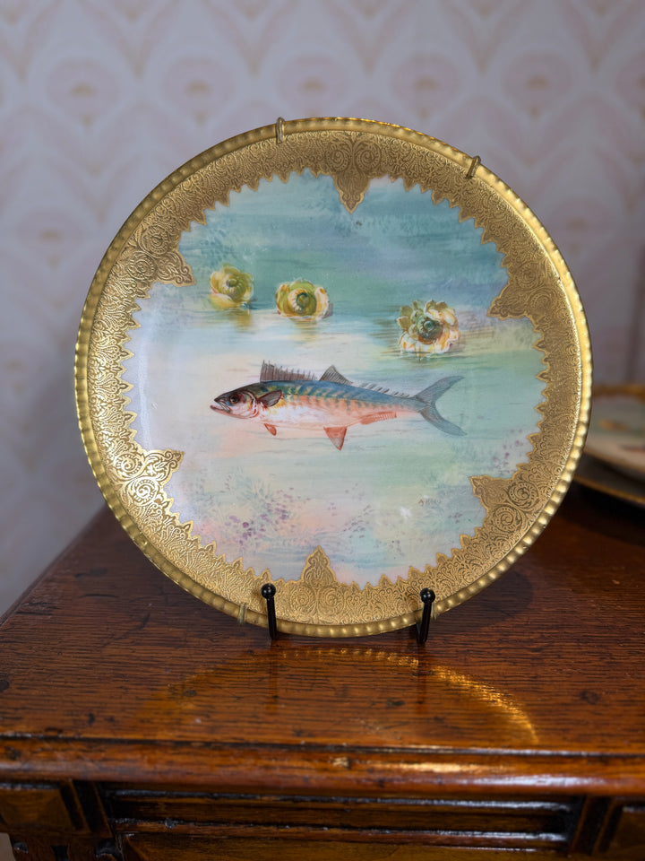 Limoges Set of 6 Fish Plates
