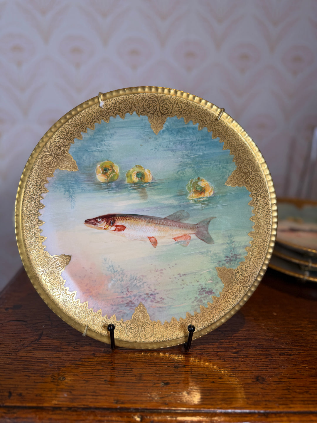 Limoges Set of 6 Fish Plates