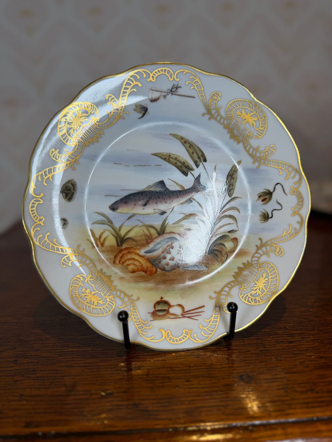 Set of 4 Vintage Fish Plates