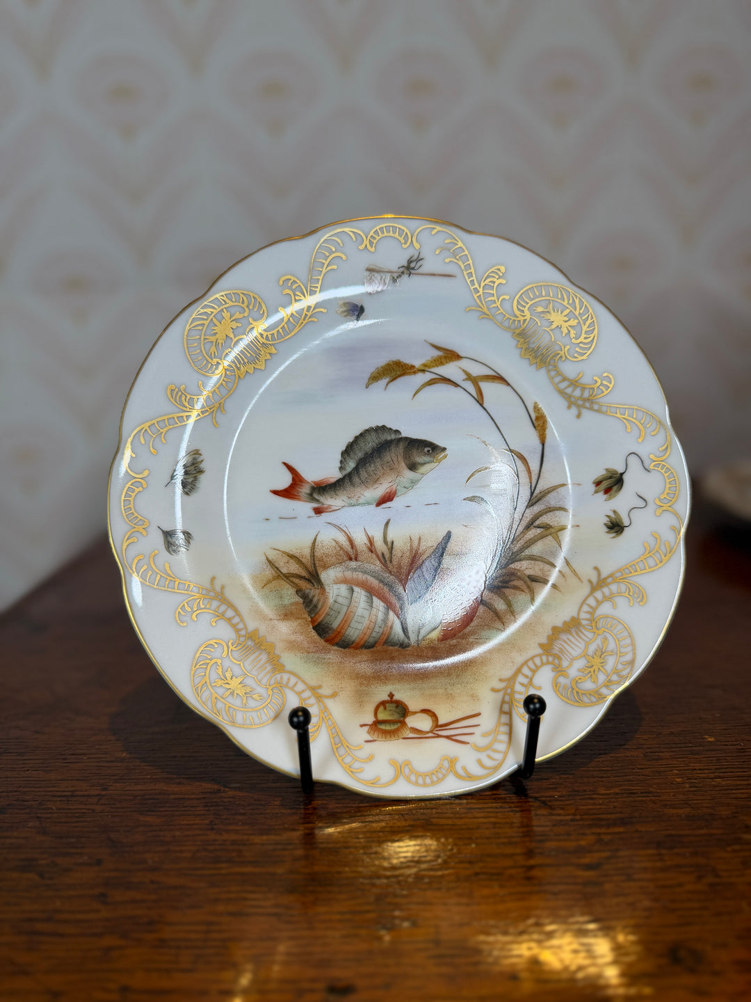 Set of 4 Vintage Fish Plates