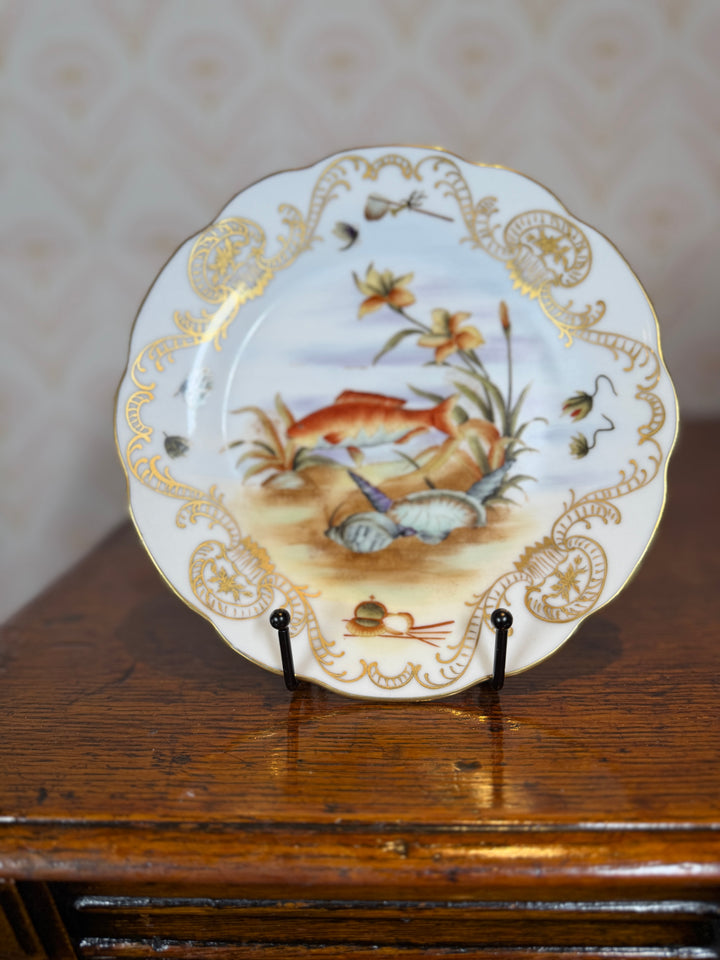 Set of 4 Vintage Fish Plates