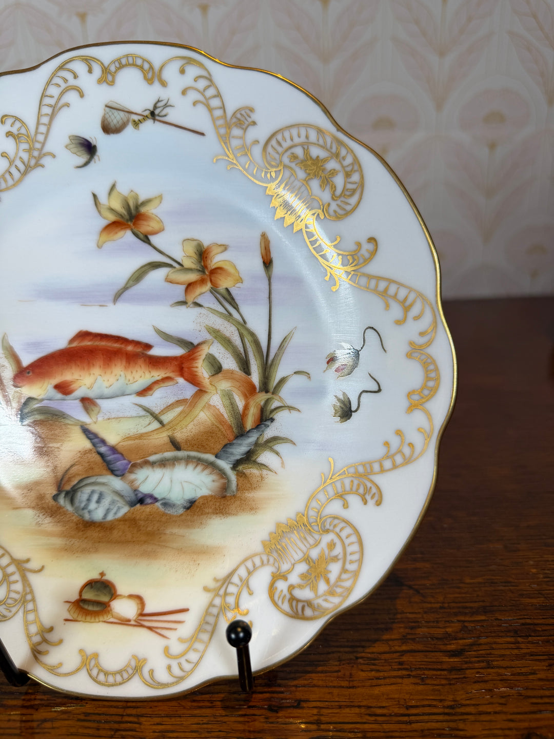 Set of 4 Vintage Fish Plates