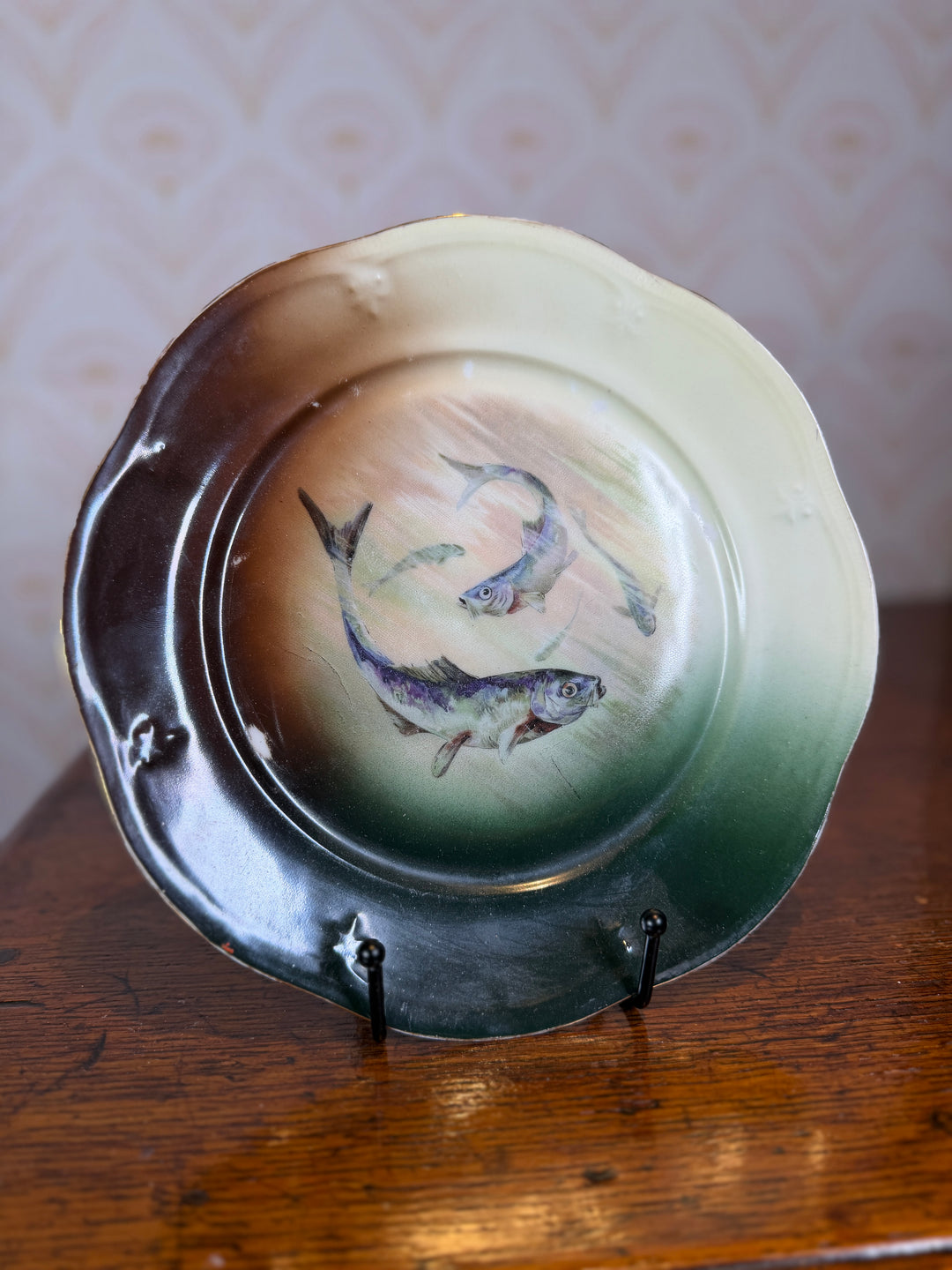 Set of 3 Vintage Fish Plates