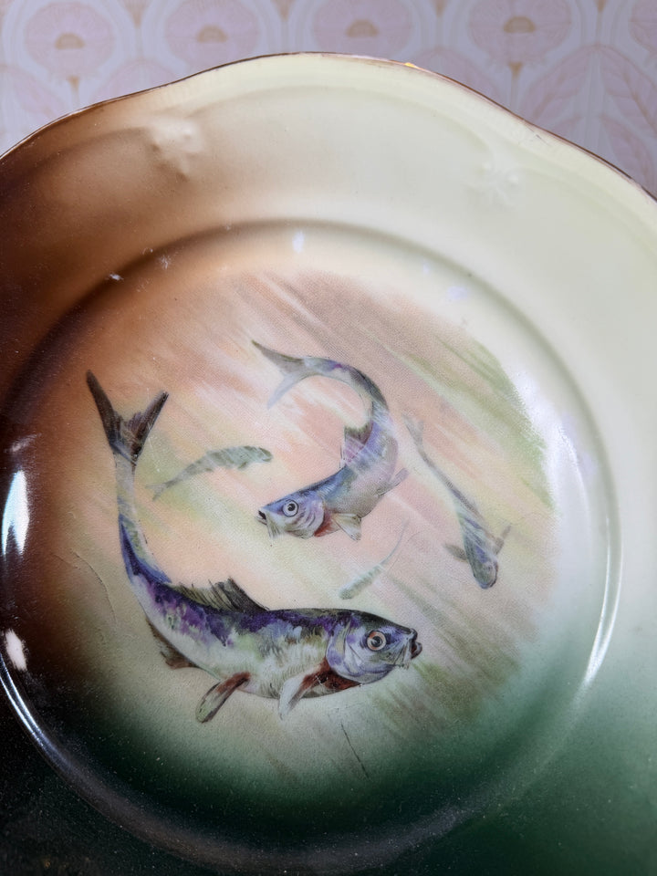 Set of 3 Vintage Fish Plates