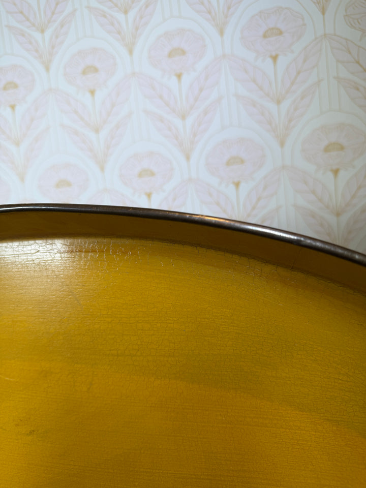 Vintage Tray with Brass Handles