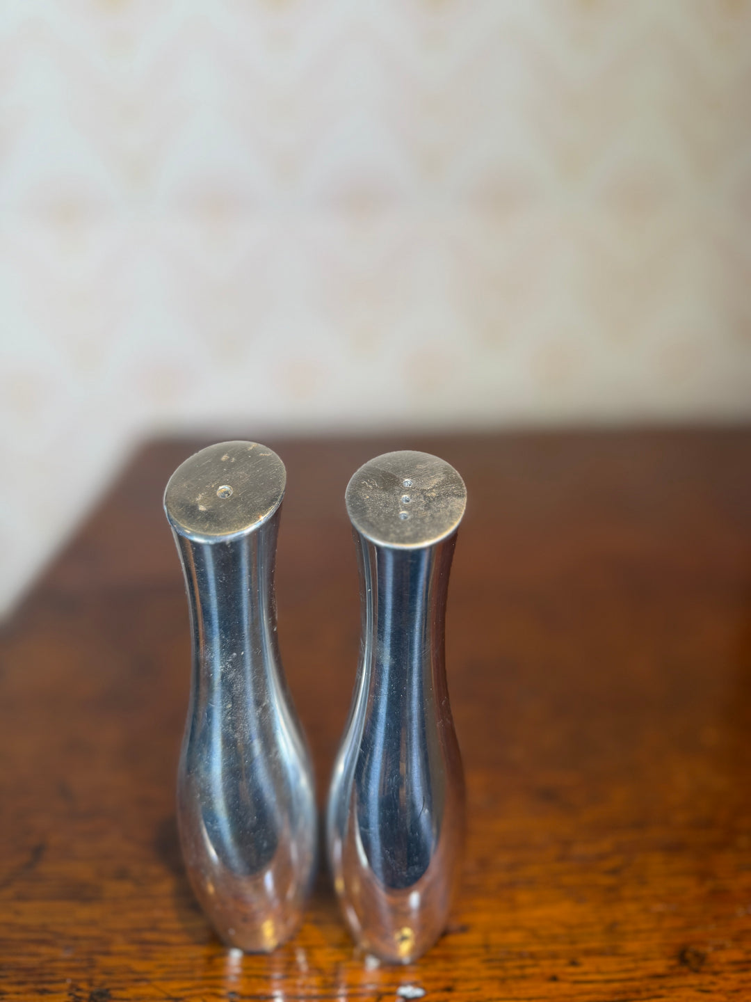 Nambé Salt and Pepper Shakers