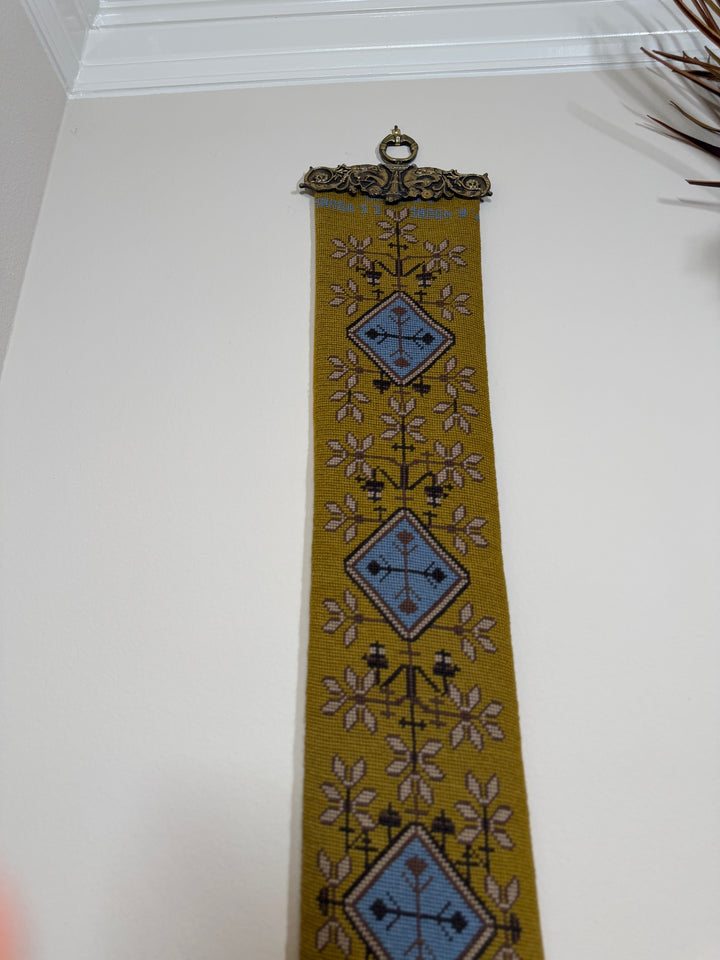 Vintage Needlepoint Tapestry Panel