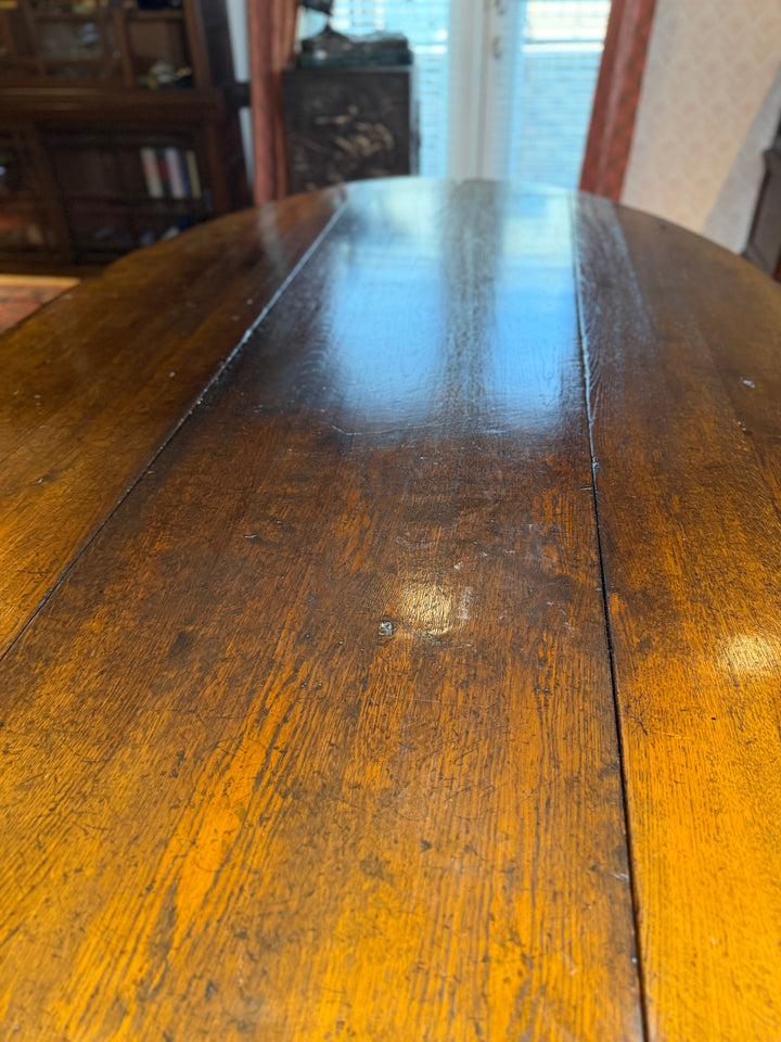 Antique Drop Leaf Dining Room Size Table