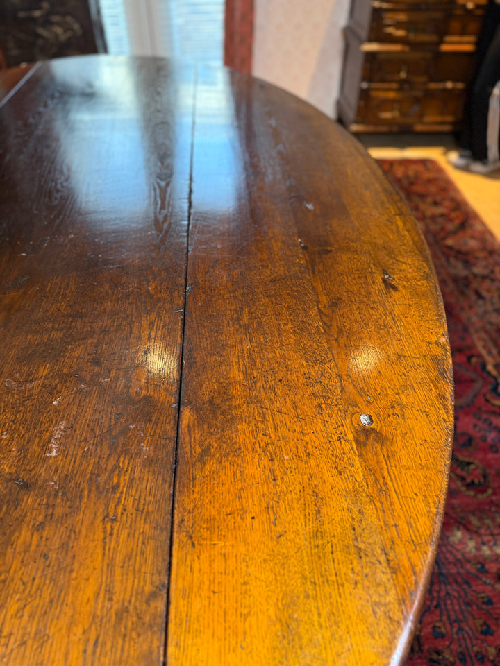 Antique Drop Leaf Dining Room Size Table