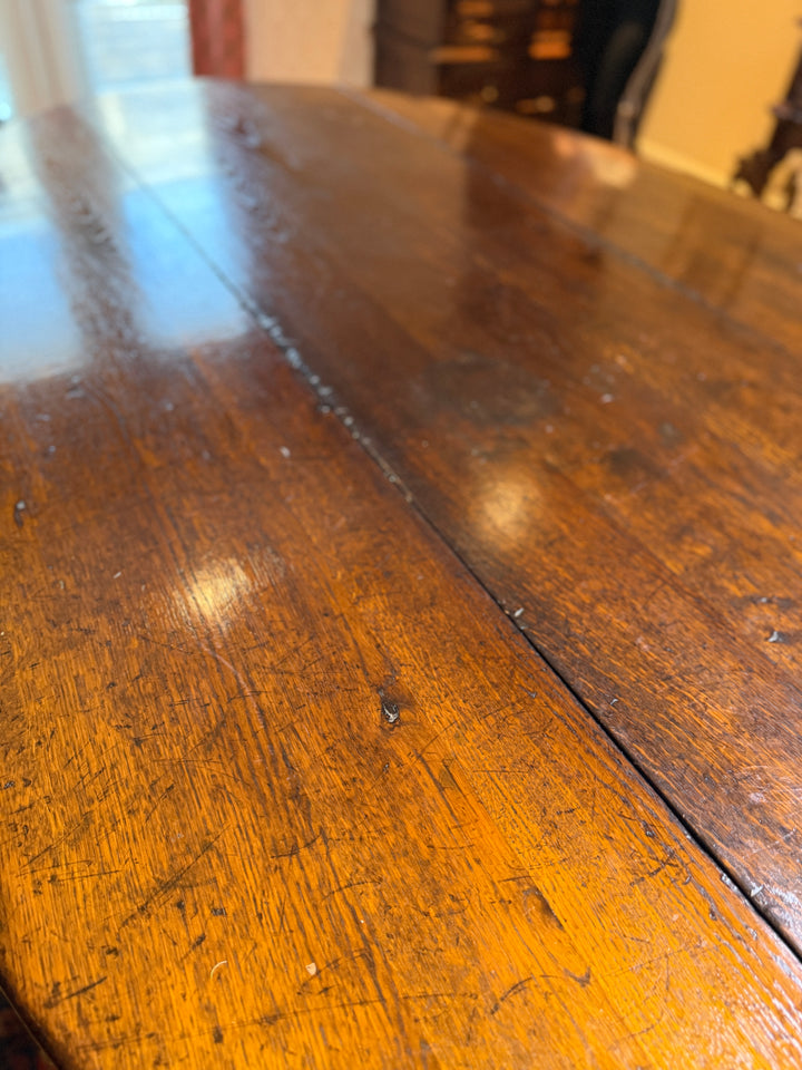 Antique Drop Leaf Dining Room Size Table