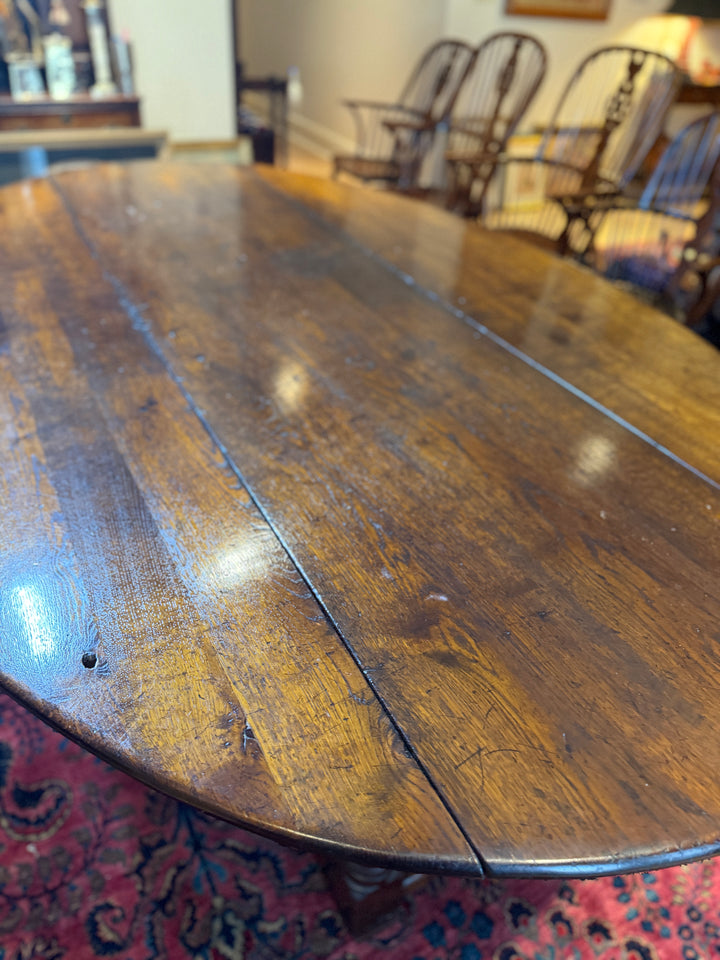 Antique Drop Leaf Dining Room Size Table