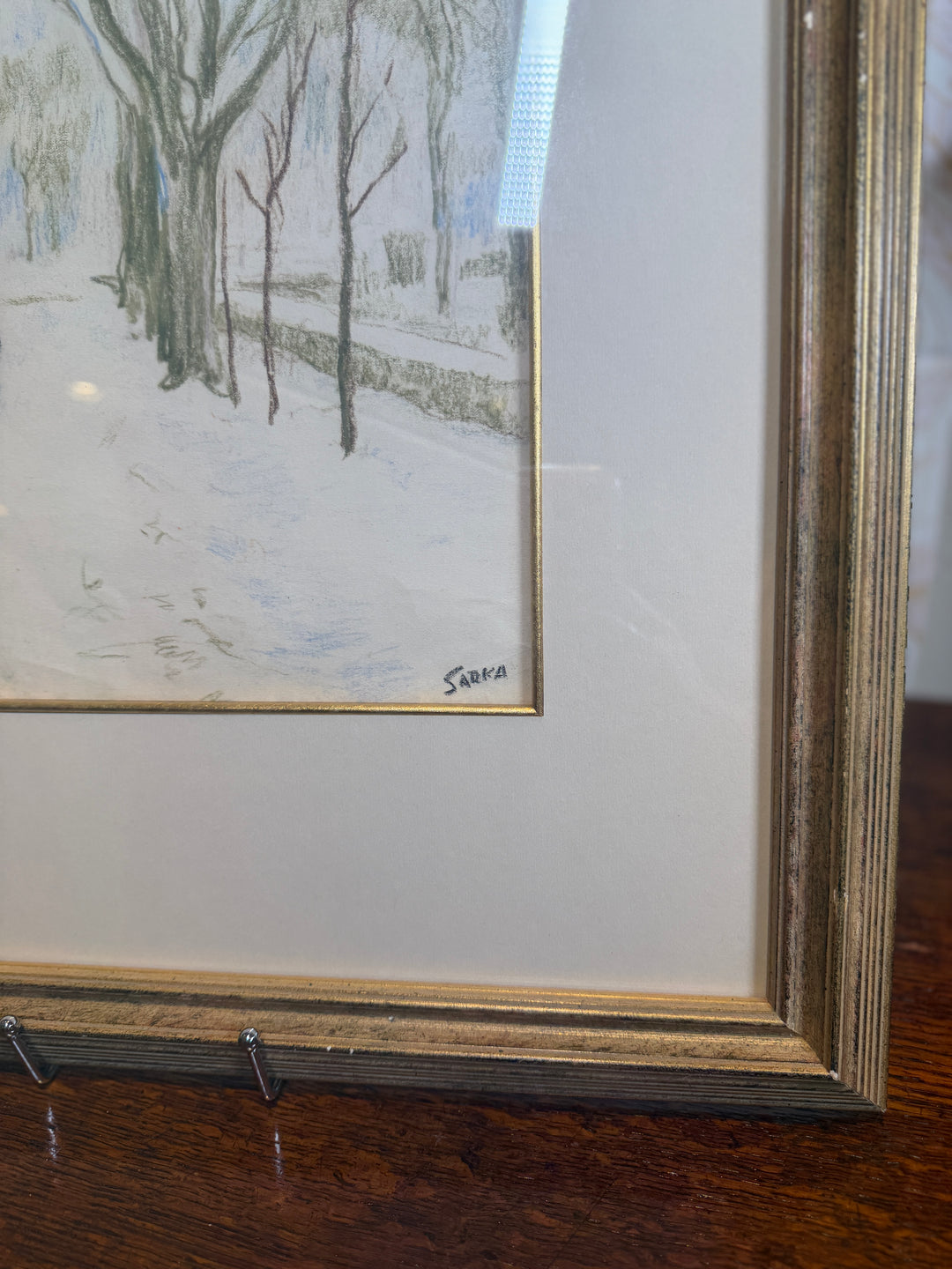"Walking in Snow" by Charles Sarka