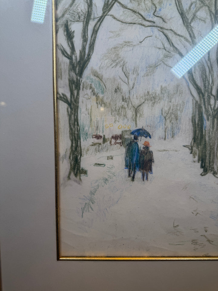"Walking in Snow" by Charles Sarka