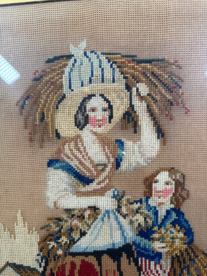 Antique Needlepoint Artwork