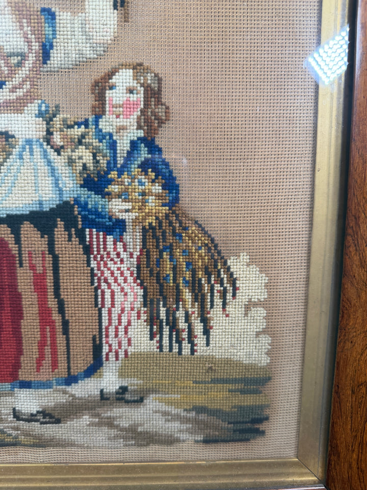 Antique Needlepoint Artwork