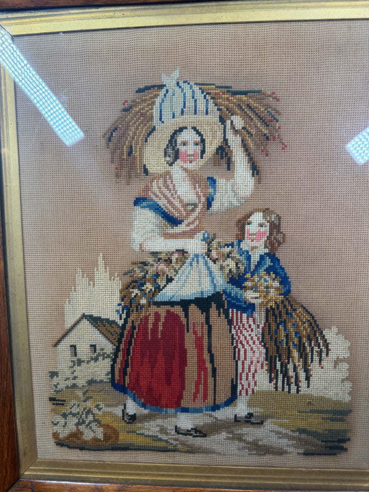 Antique Needlepoint Artwork