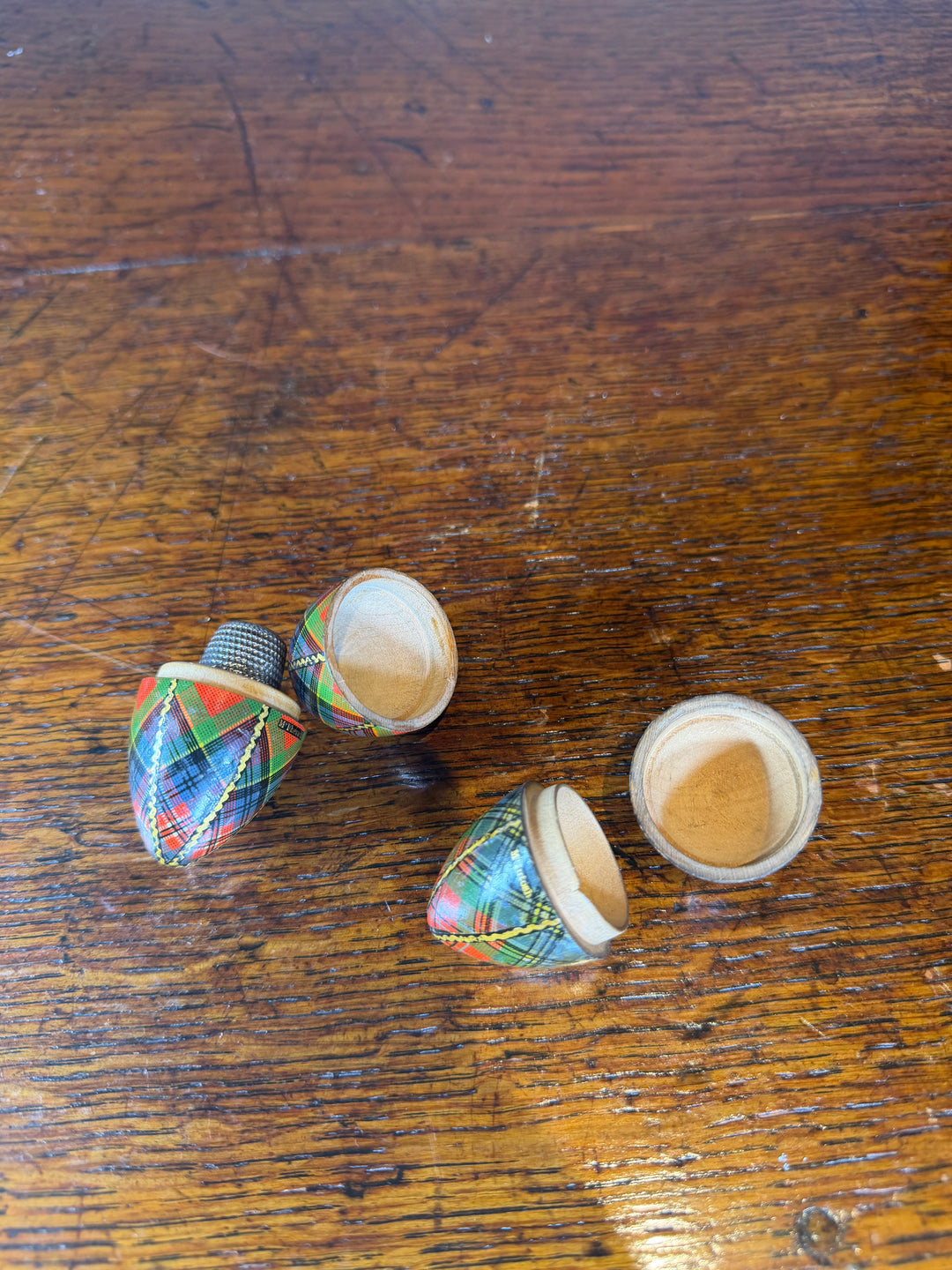 Set of 2 Tartan Eggs