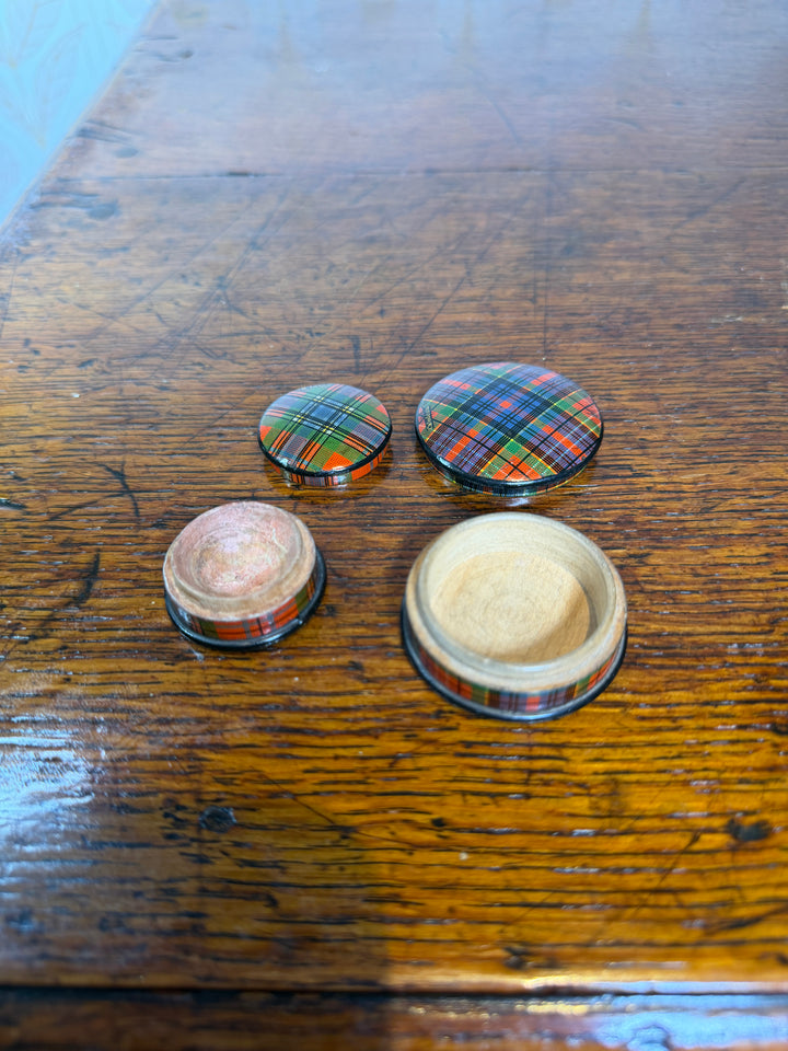 Set of 2 Tartan Boxes