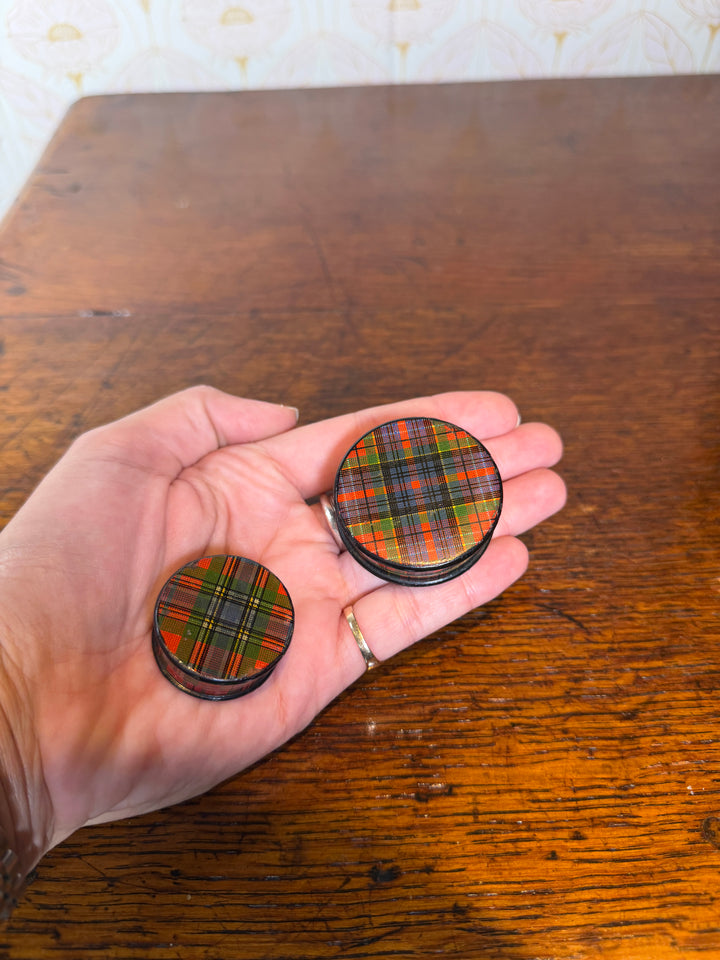Set of 2 Tartan Boxes