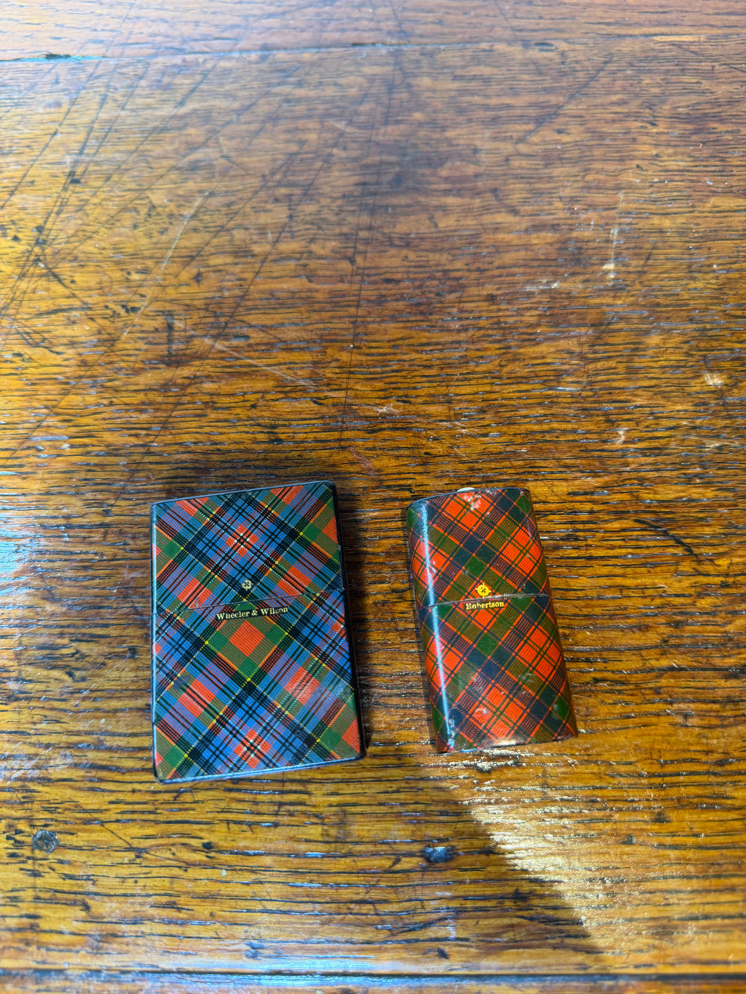 Set of 2 Tartan Boxes