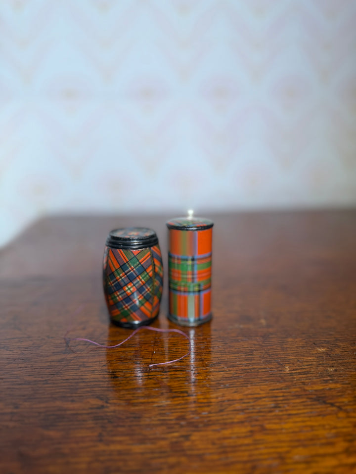 Set of 2 Tartan Containers