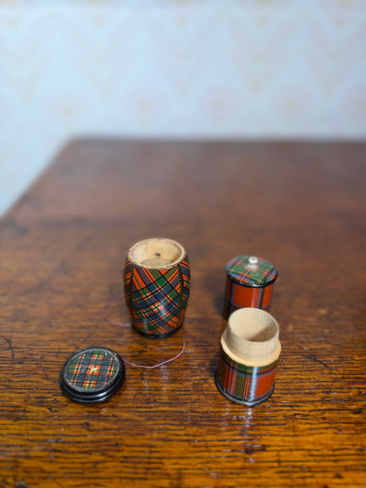 Set of 2 Tartan Containers