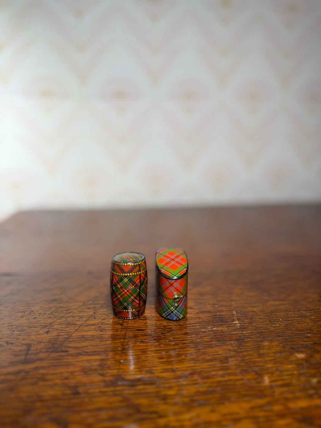 Set of 2 Tartan Ring Boxes