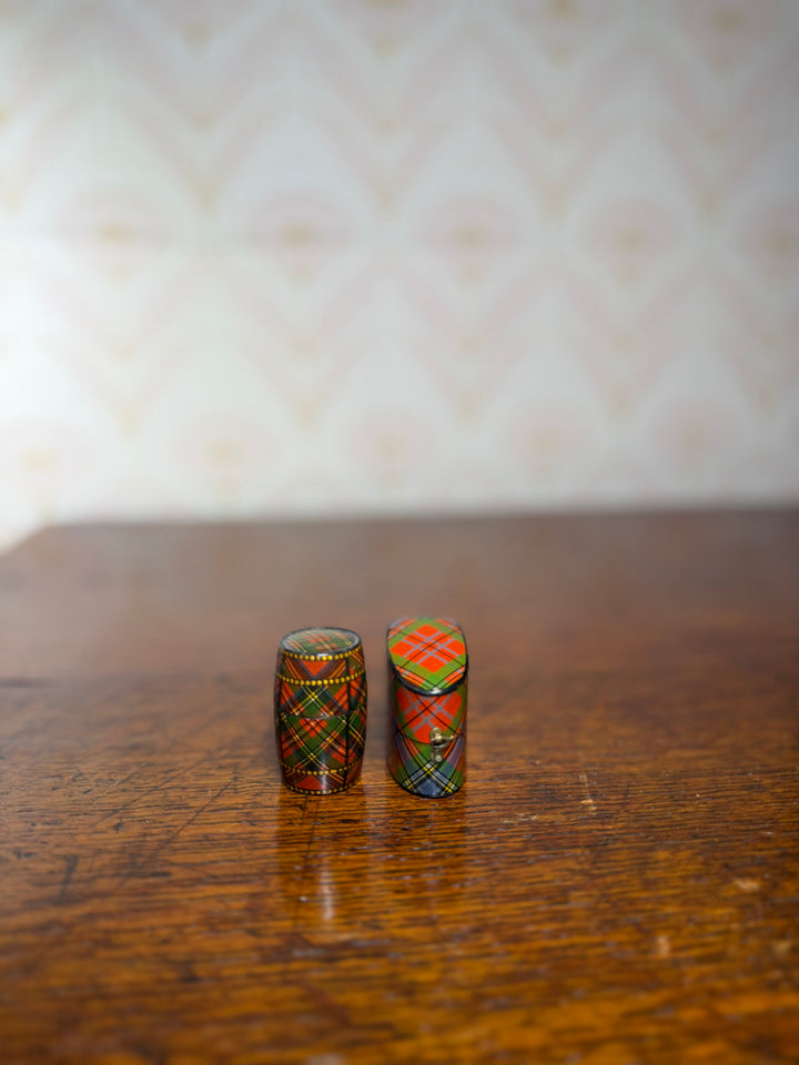 Set of 2 Tartan Ring Boxes