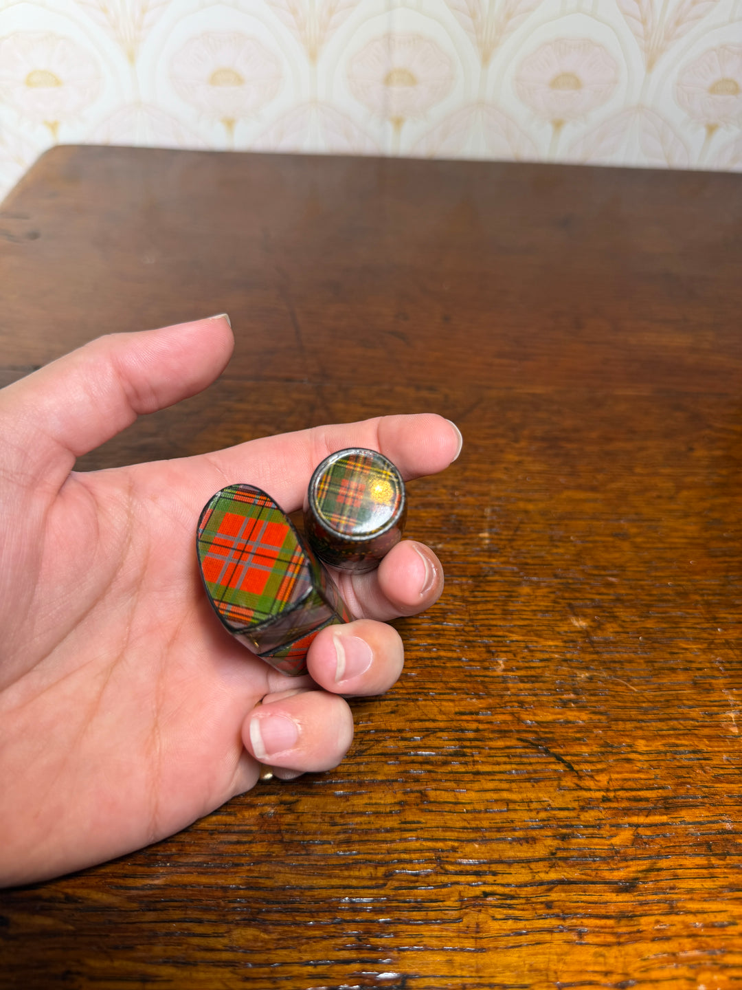 Set of 2 Tartan Ring Boxes