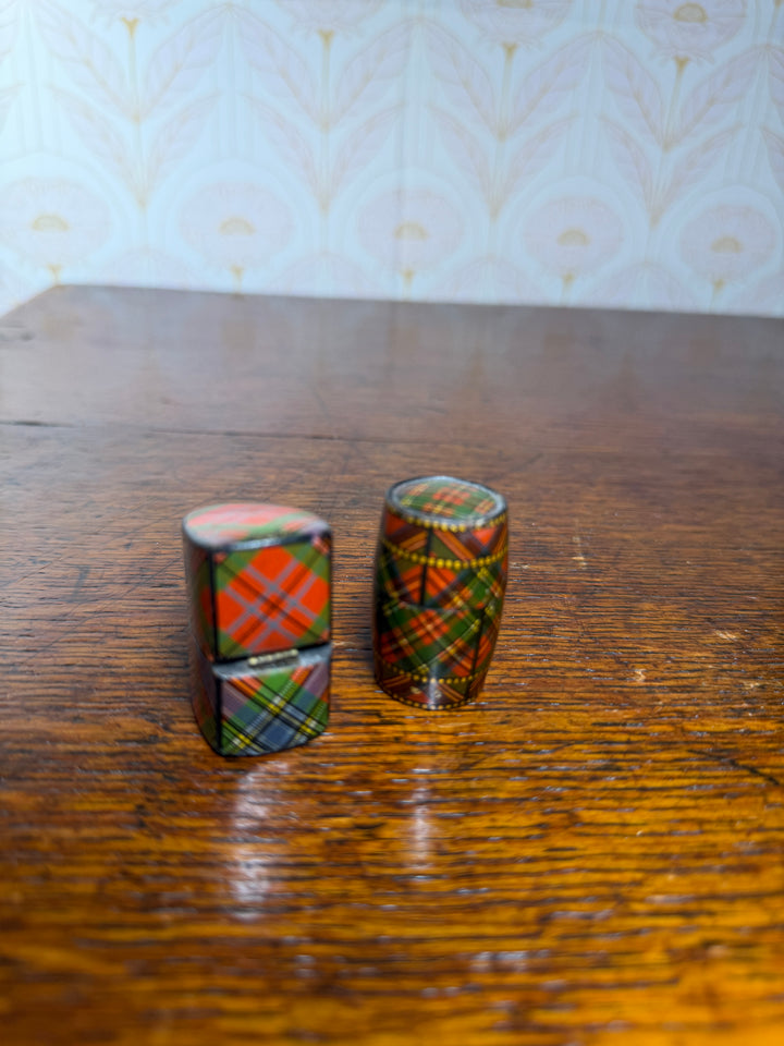Set of 2 Tartan Ring Boxes