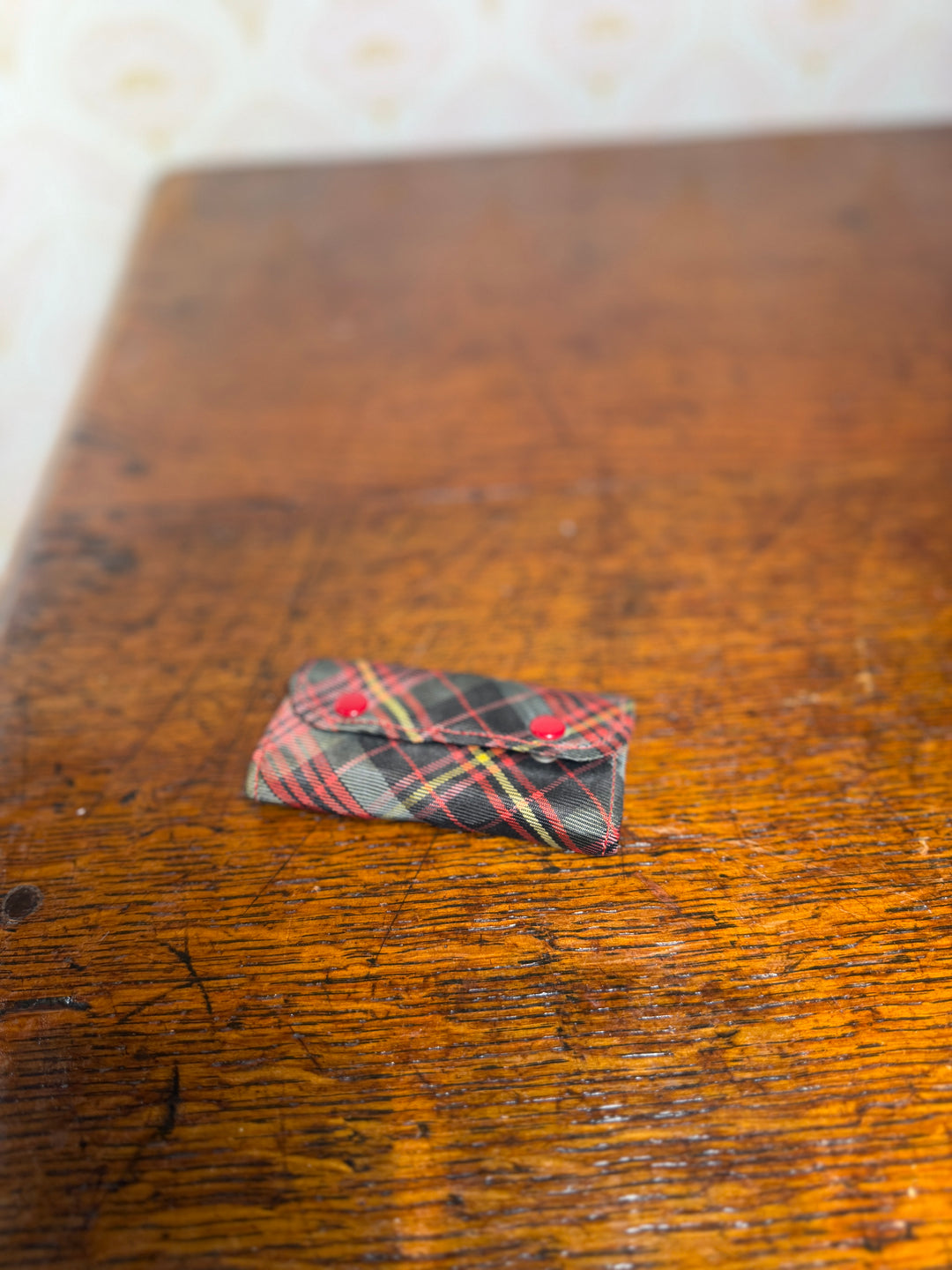 Tartan Pouch with Golf Tees
