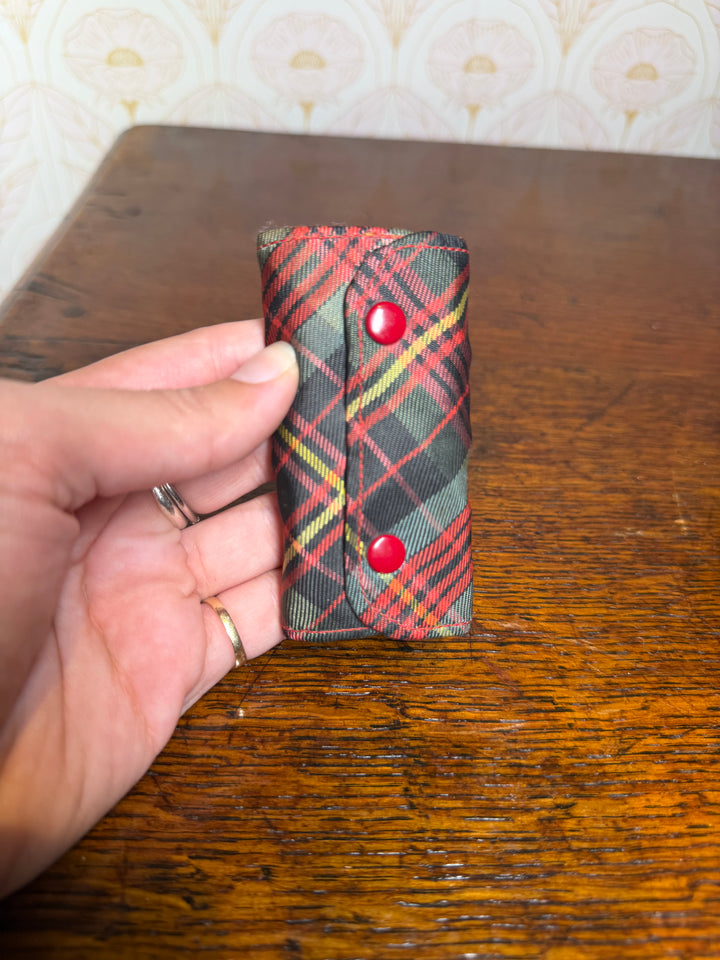 Tartan Pouch with Golf Tees