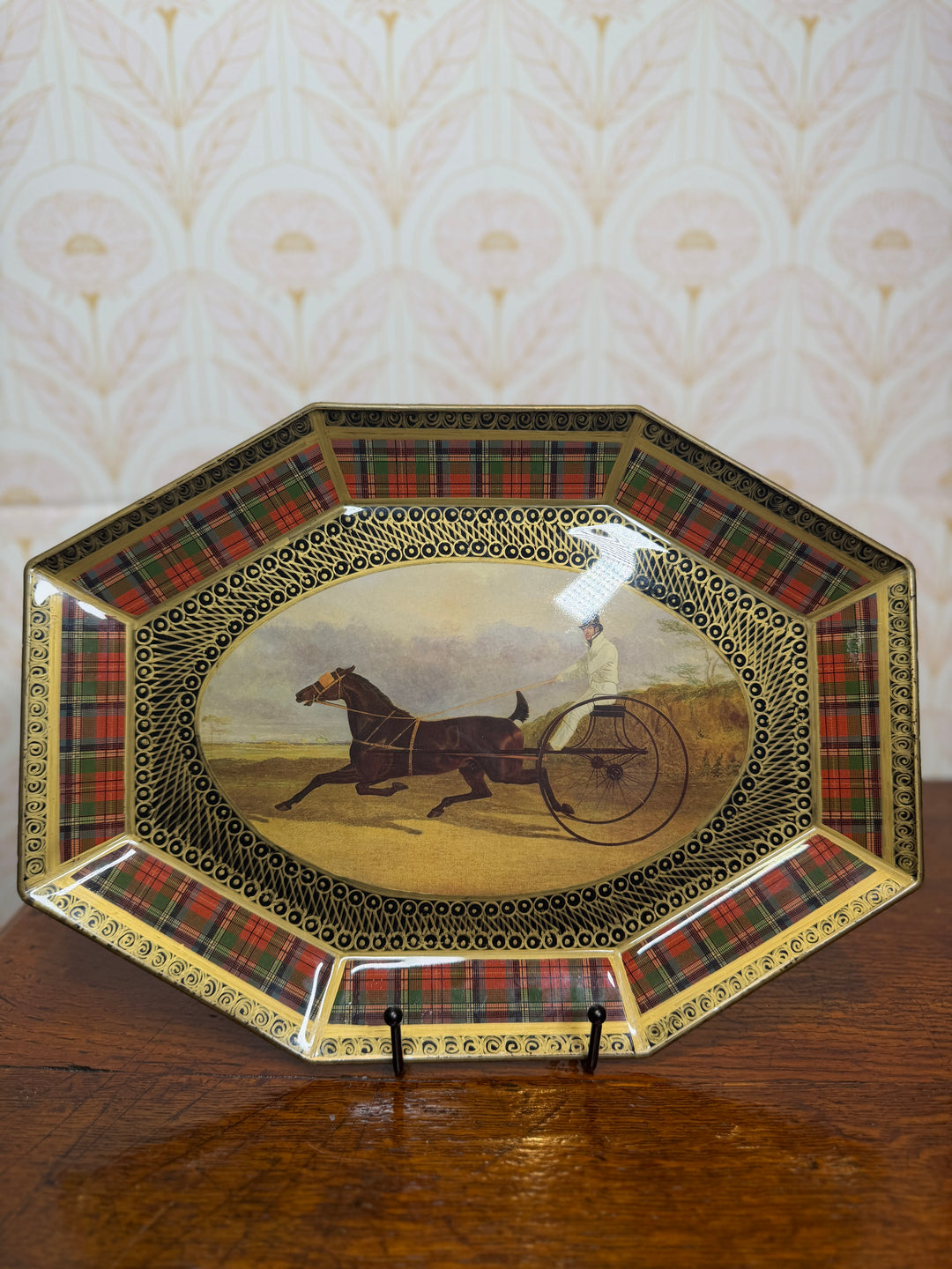 Tartan Plate with Horse