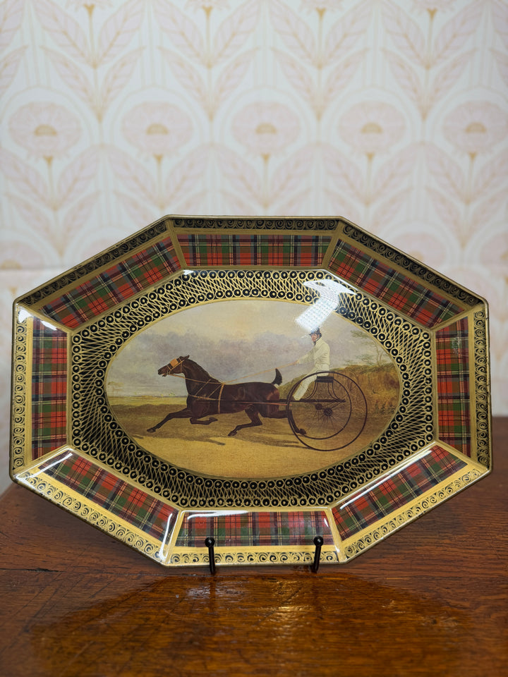 Tartan Plate with Horse