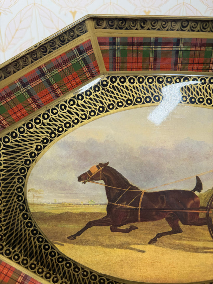 Tartan Plate with Horse