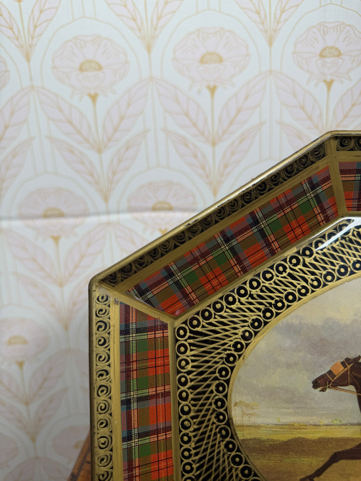 Tartan Plate with Horse
