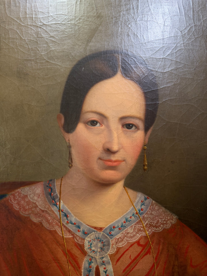 Oil on Canvas Portrait of Lady