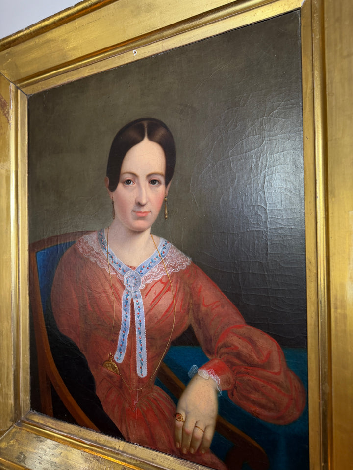 Oil on Canvas Portrait of Lady