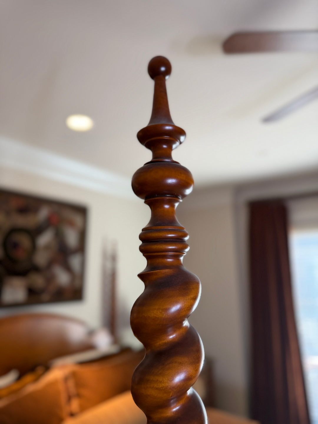 Wooden King Bed Frame - With Spindles