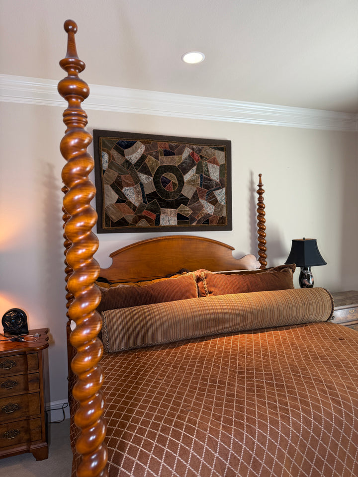 Wooden King Bed Frame - With Spindles